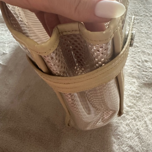 Armani Jeans Tan Mesh Tote with AJ Logo - Picture 8 of 16